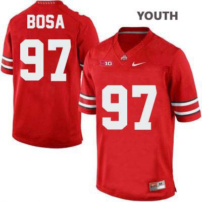 Ohio State Buckeyes Youth Joey Bosa #97 Red Authentic Nike College NCAA Stitched Football Jersey KL19W75MB